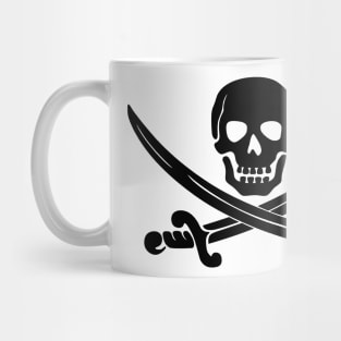 Pirate Skull Flag Logo Mug